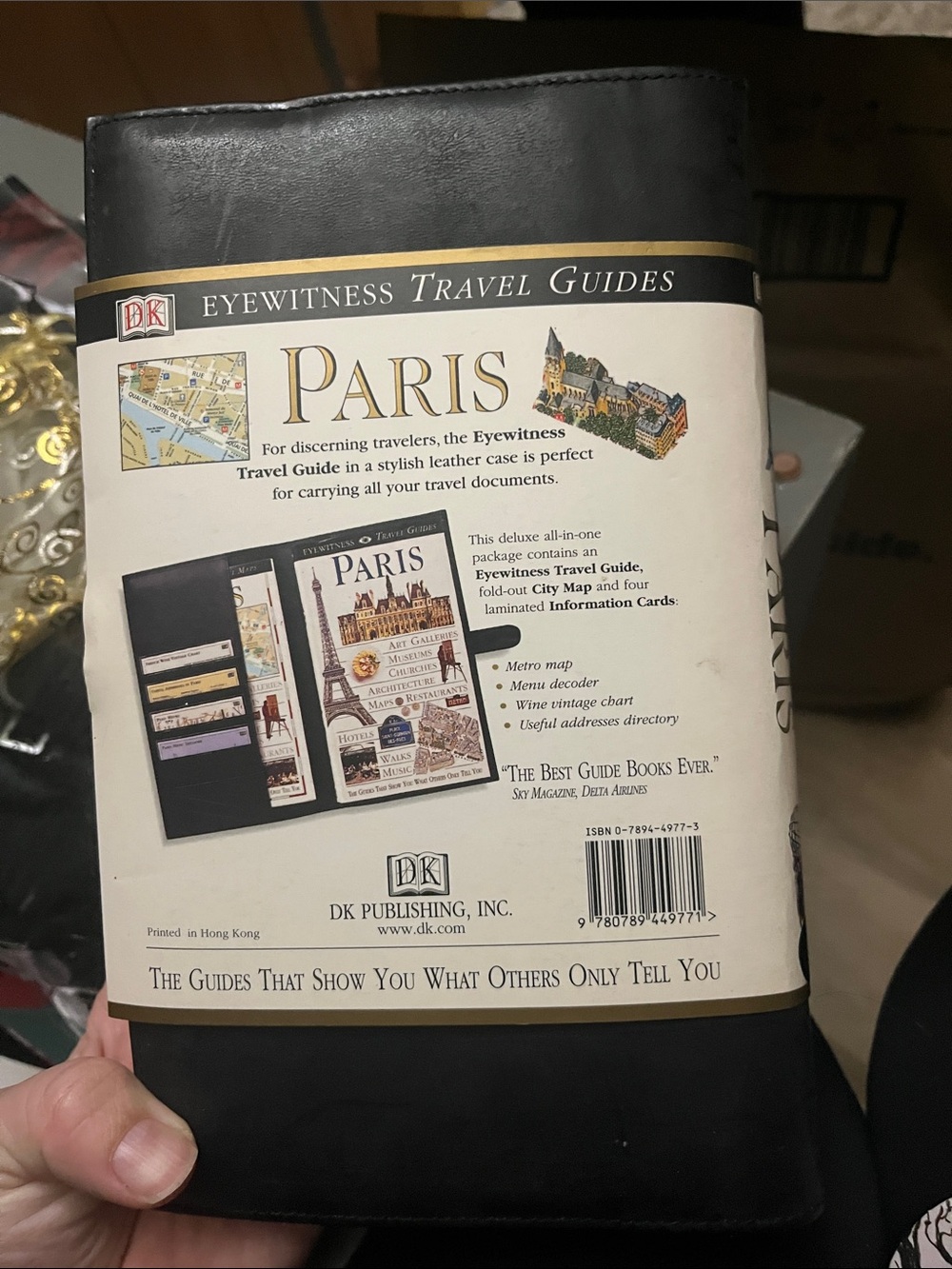 Paris Travel Leather Case - Black - Picture 5 of 5